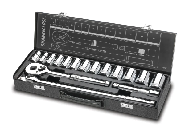 32162 16pc 1/2" Metric Drive Socket Set