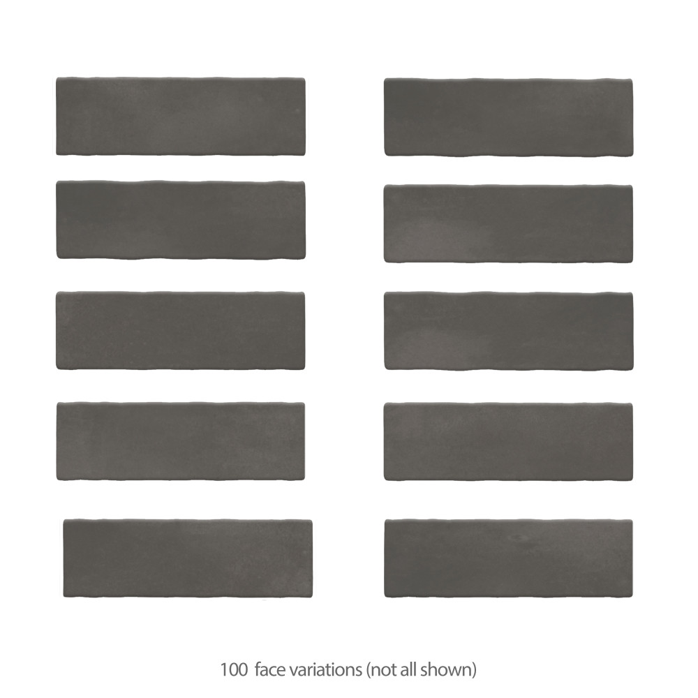 Coco Matte Black Hat 2 in. x 5-7/8 in. Porcelain Floor and Wall Tile