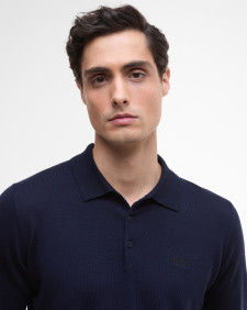 Polo Merlin in lana merino Navy