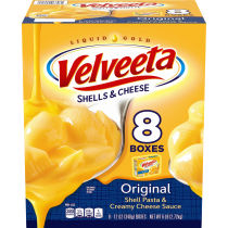 Velveeta Shells & Cheese Original Shell Pasta & Cheese Sauce, 8 ct Pack, 12 oz Boxes