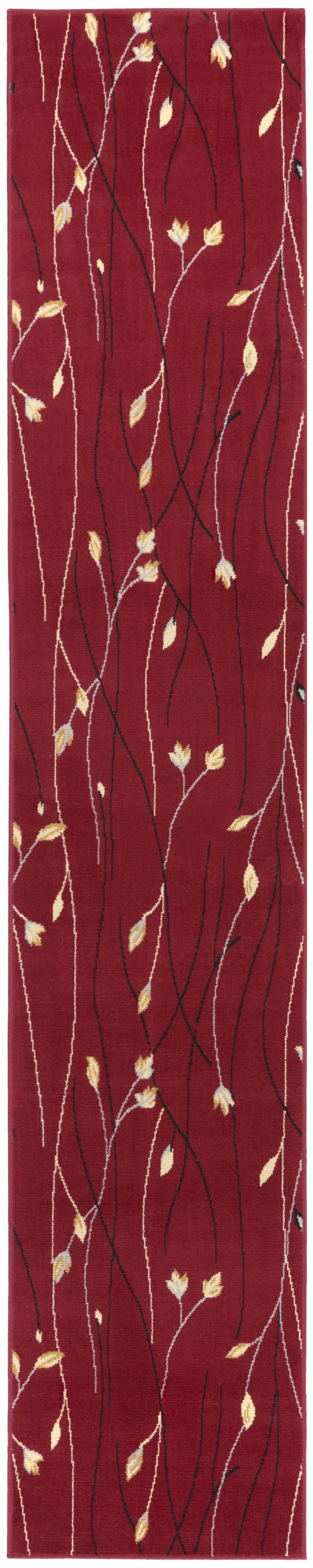Nourison Grafix 2'3" x 12' Red Contemporary Indoor Rug