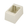 Surface Raceway Pwr Rated Junct. Box S/G 2-pc Deep Off White