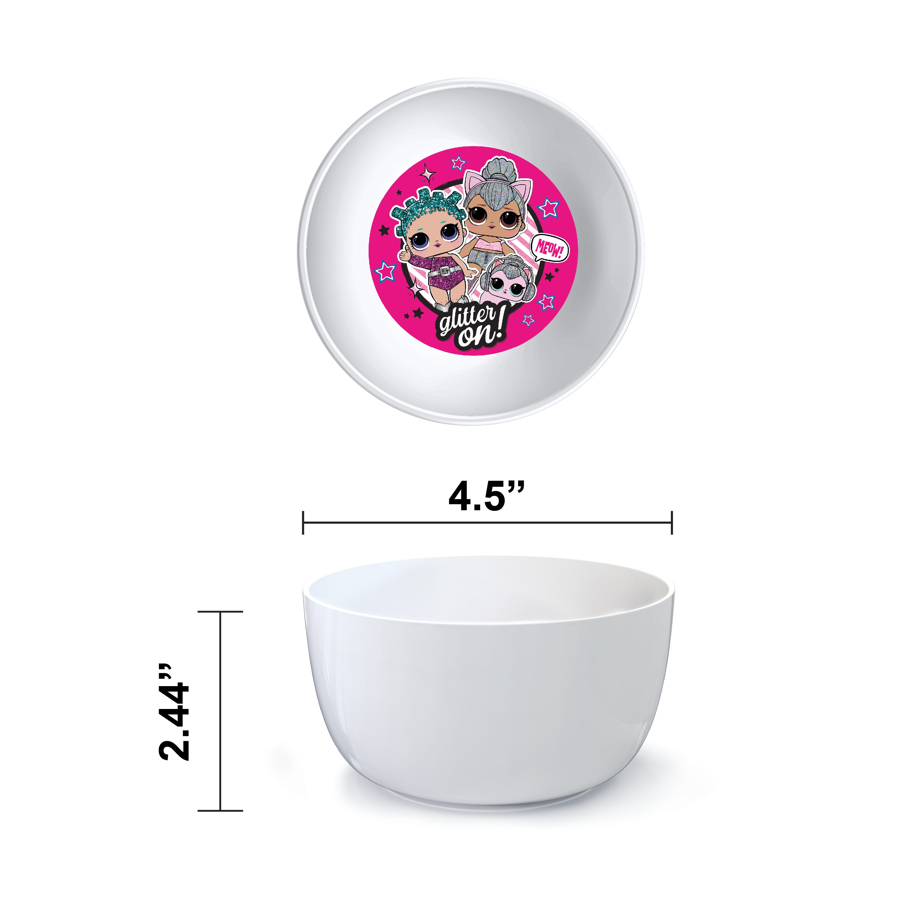 LOL Surprise Kid’s Dinnerware Set, Glitter Babies, 3-piece set slideshow image 5 LOL Surprise Kid’s Dinnerware Set, Glitter Babies, 3-piece set slideshow image 5