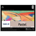 Canson Artist Series Mi-Teintes Pastel Pad Assorted Colors Foldover Binding 24 Sheet 12x16  inch 1 Count