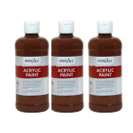 Handy Art&reg; Acrylic Paint 16 oz, Burnt Sienna, Pack of 3 RPC101085-3