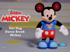 Disney Junior Hot Dog Dance Break Mickey Mouse, Interactive Plush Toy, Lights Up and Sings "Hot Dog Song" and Plays “Color Detective” Game, Kids Toys for Ages 3 up - image 2 of 4