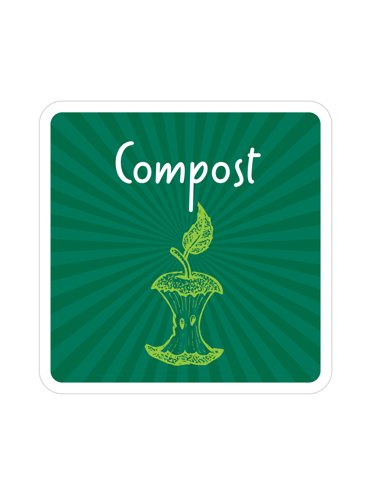 MOSAIC – Label – Compost – Green
