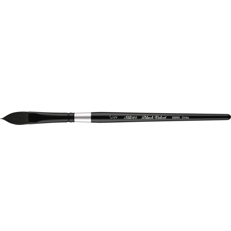 Black Velvet® Brush, Oval Wash, Size 1/2