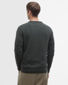 Essential Tisbury Crew-Neck Jumper Dark Seaweed