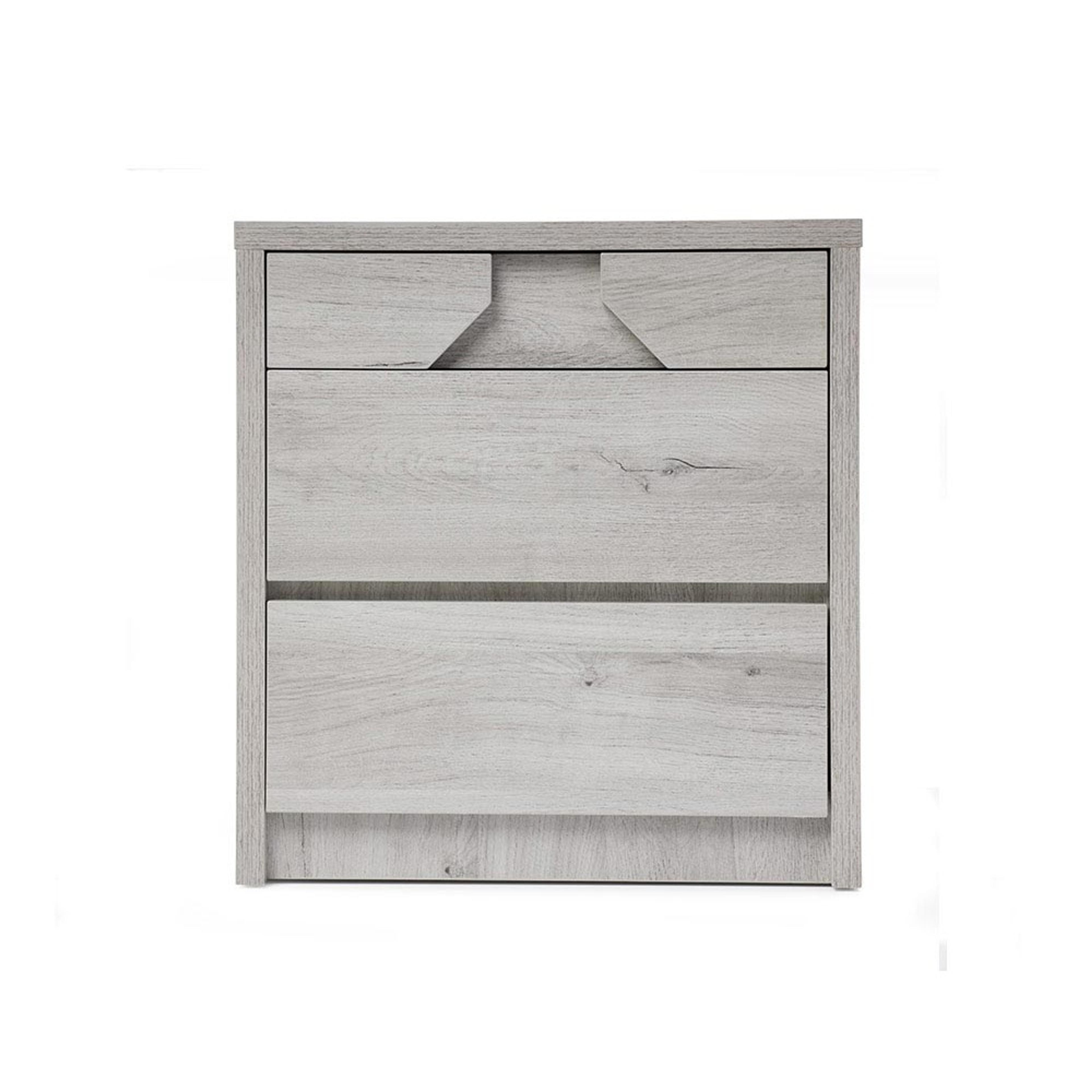 Product image of the  Sovereign Bedside Table (2 Drawer), Washed Grey from Forty Winks