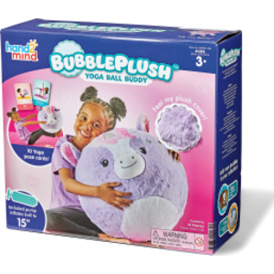 BubblePlush Yoga Ball Buddy, Rhyla the Radiant Unicorn