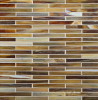 Shibui Leather 1/2×4 Brick Mosaic Silk