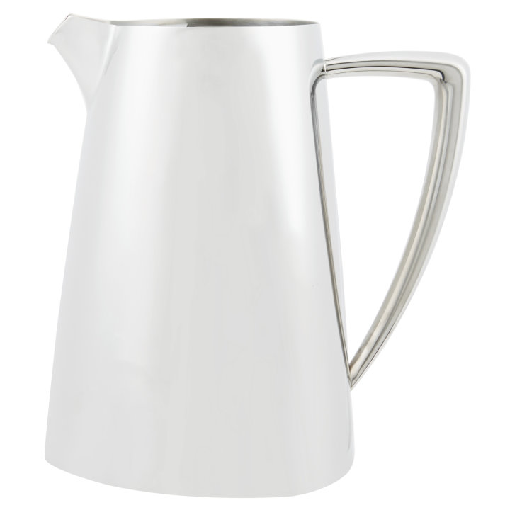 2 3/10-quart Triennium™ stainless steel water pitcher in mirror finish with ice guard