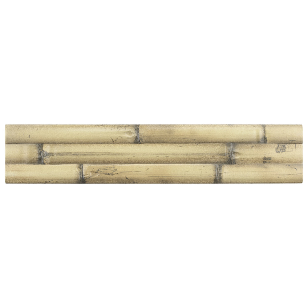 Bamboo Albufera Beige 4 in. x 19-3/4 in. Ceramic Wall Tile