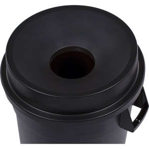 Carlisle, Bronco, Round, Polyethylene, 32 gal, Black, Receptacle Lid