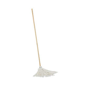 Boardwalk, Deck Rayon Cut-End Wet Mop Head with 1" Headband, #16, White