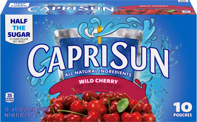 Capri Sun® Wild Cherry Flavored Juice Drink Blend, 10 ct Box, 6 fl oz Pouches