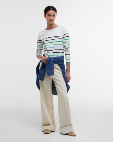 Hawkins Striped Long-Sleeved T-Shirt Cloud Stripe