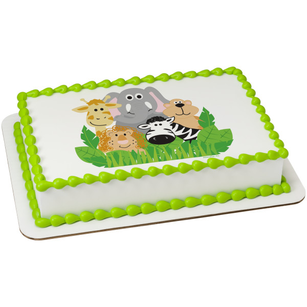 Jungle Animals PhotoCake® Edible Image®