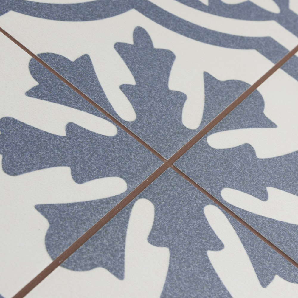 Berkeley Blue 17-5/8 in. x 17-5/8 in. Ceramic Floor and Wall Tile