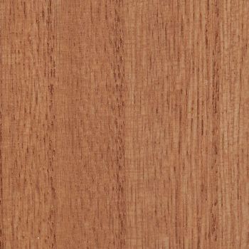 Light brown wood panel with narrow vertical grain and fine texture, showing subtle knots and color variation; flatly lit close-up sample against a neutral background, no surrounding context.