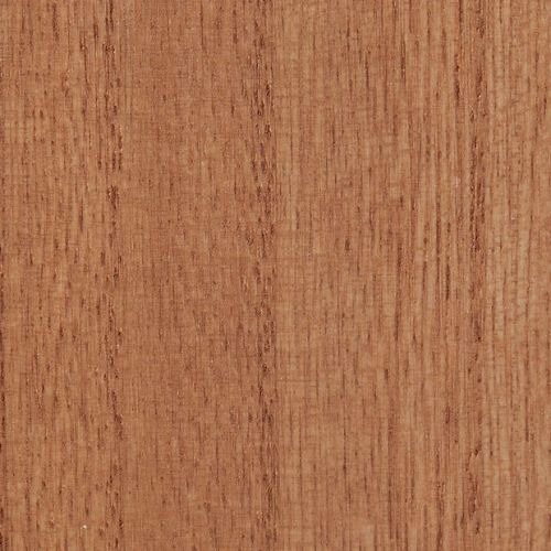 Light brown wood panel with narrow vertical grain and fine texture, showing subtle knots and color variation; flatly lit close-up sample against a neutral background, no surrounding context.