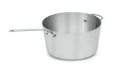 3 ¾-quart Wear-Ever® tapered aluminum saucepan with natural finish and plated handle