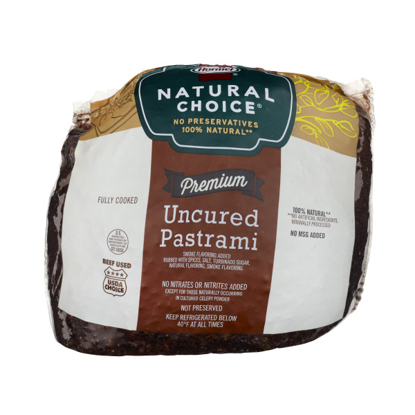 NATURAL CHOICE(r) Uncured Pastrami, 2pc . C1CB - Front Center Inner Pack (Hi Res)