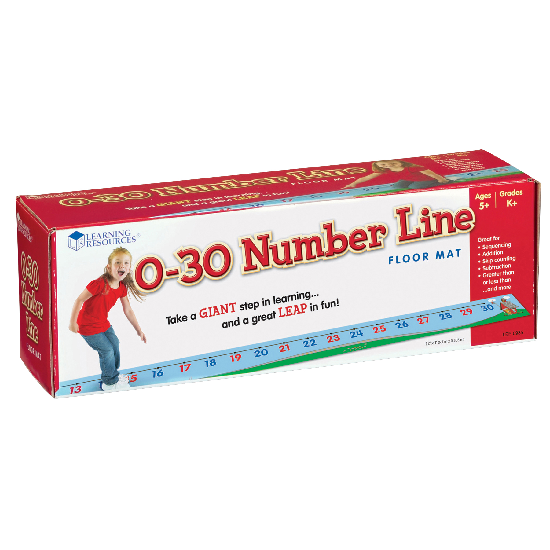 Learning Resources 0-30 Number Line Floor Mat image number null