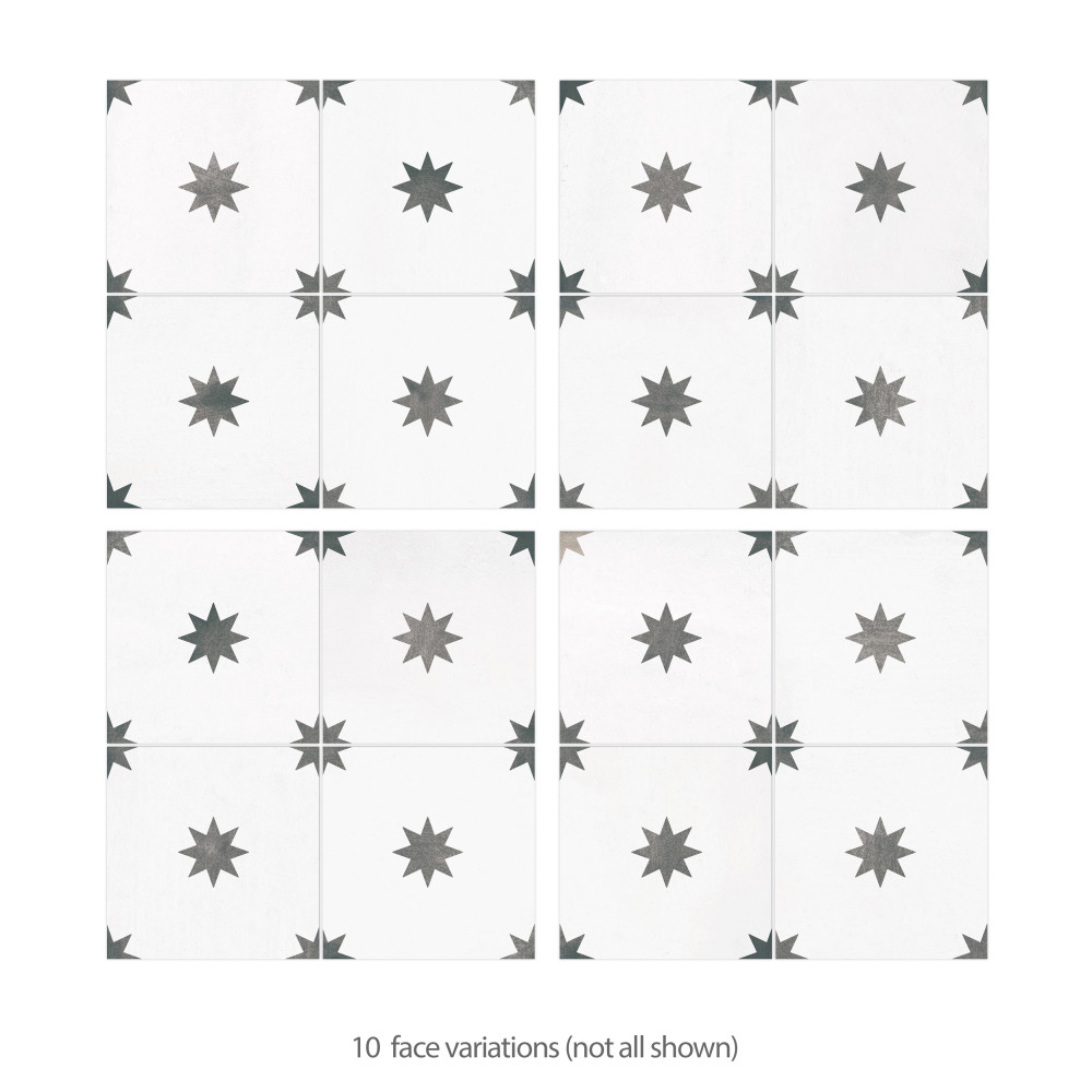 Starlight White 17-3/8 in. x 17-3/8 in. Porcelain Floor and Wall Tile