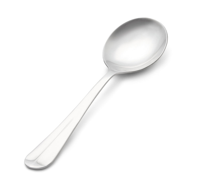 7-inch Queen Anne™ heavy-duty stainless steel bouillon spoon