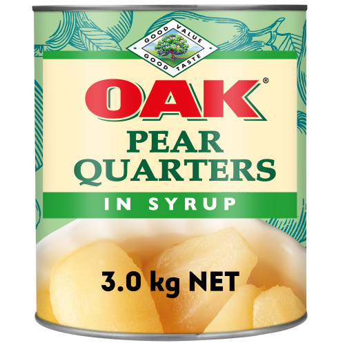  OAK® Pear Quarters in Syrup 3kg 