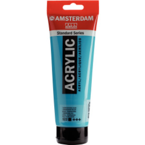 Tubo de pintura acrílica estándar, 250 ml, azul turquesa 522
