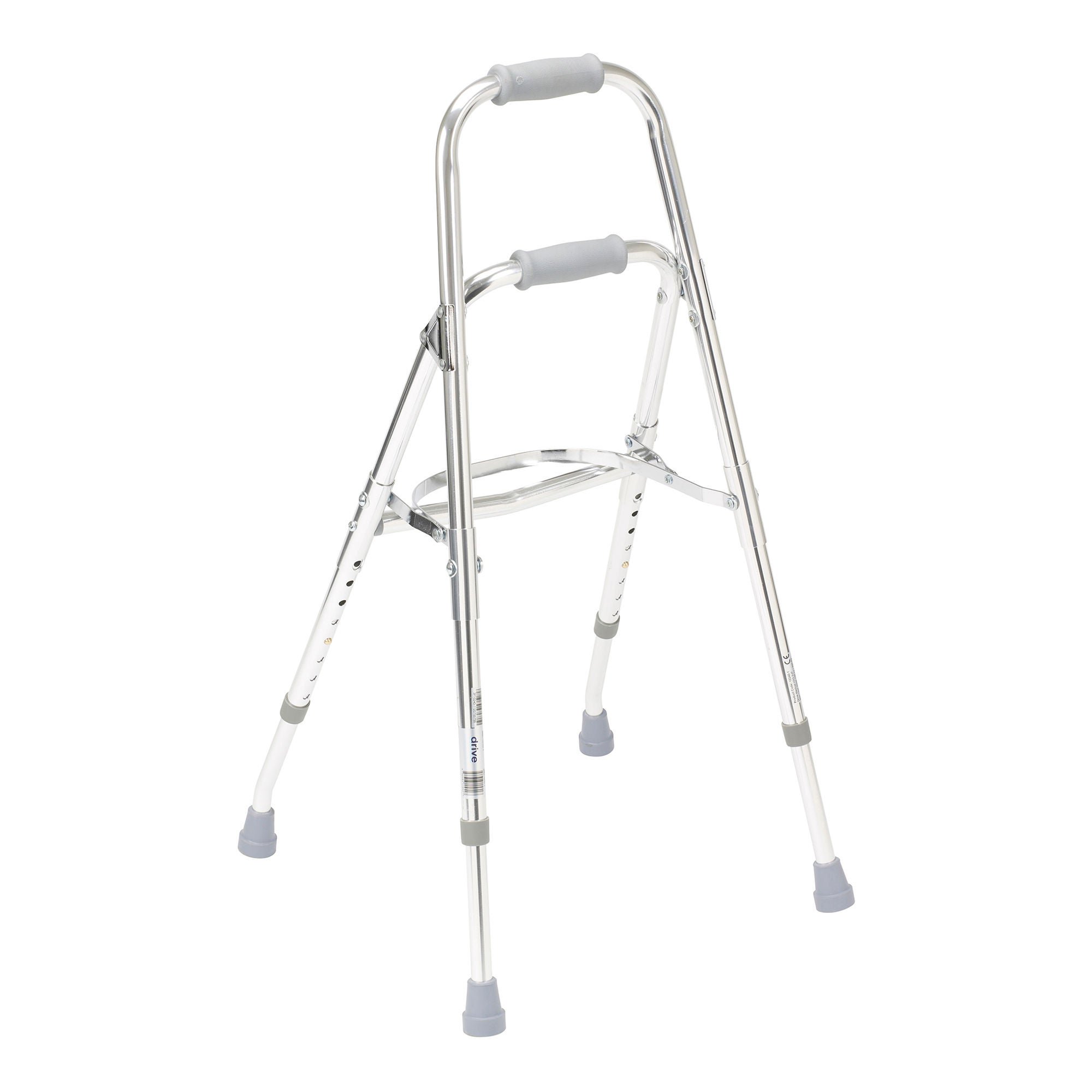 drive™ Hemi Aluminum Side Step Folding Walker, 29.5 – 37 Inch Height