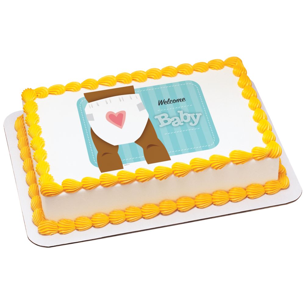 Image Cake Welcome Baby African American