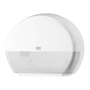 SCA555020A, Tork,  T2 Mini Jumbo Roll Tissue Dispenser, White