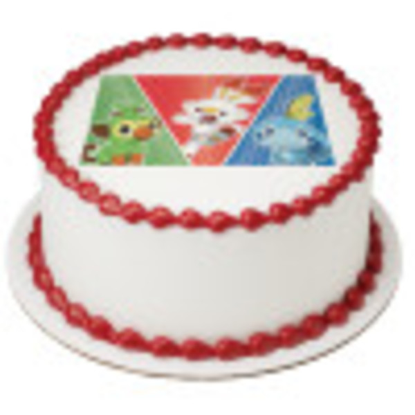 Pokémon Grass, Fire & Water PhotoCake® Edible Image®