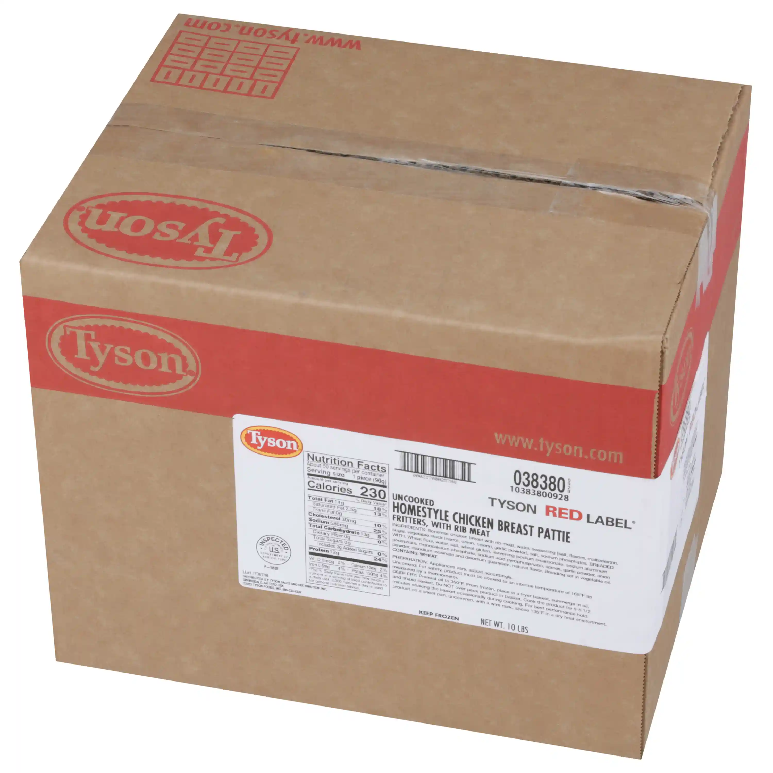 Tyson Red Label® Uncooked Homestyle Chicken Breast Pattie Fritters, 3.2 oz. _image_6