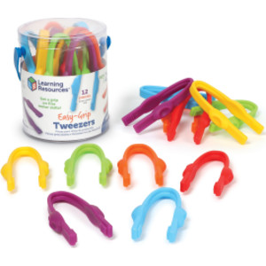 Easy Grip Preschool Tweezers, Pack of 12