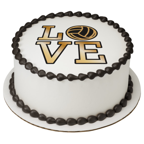 Volleyball Love PhotoCake® Edible Image®