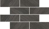 Norris Black 3×8 Brick Mosaic Matte