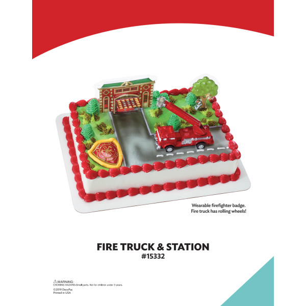 Fire Truck & Station The Magic of Cakes® Icing Only Page