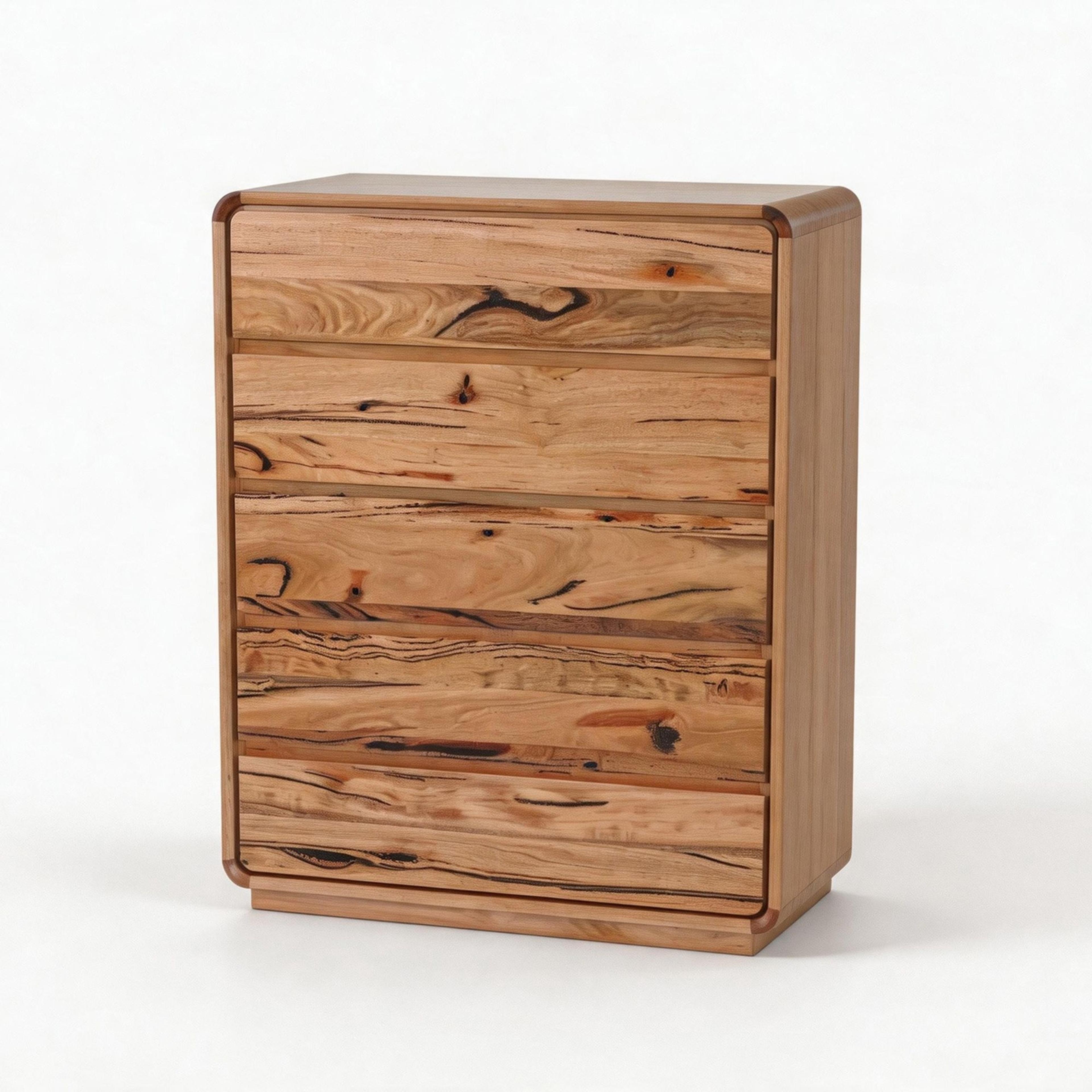 Product image of the Macquarie Tallboy (5 Drawer), Natural from Forty Winks