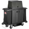 Rubbermaid Commercial, Executive, Protective Security Hood for Traditional Housekeeping Carts, Black