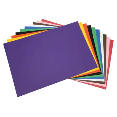 Tru-Ray  Construction Paper, 10 Classic Colors,  24" x 36", 50 Sheets