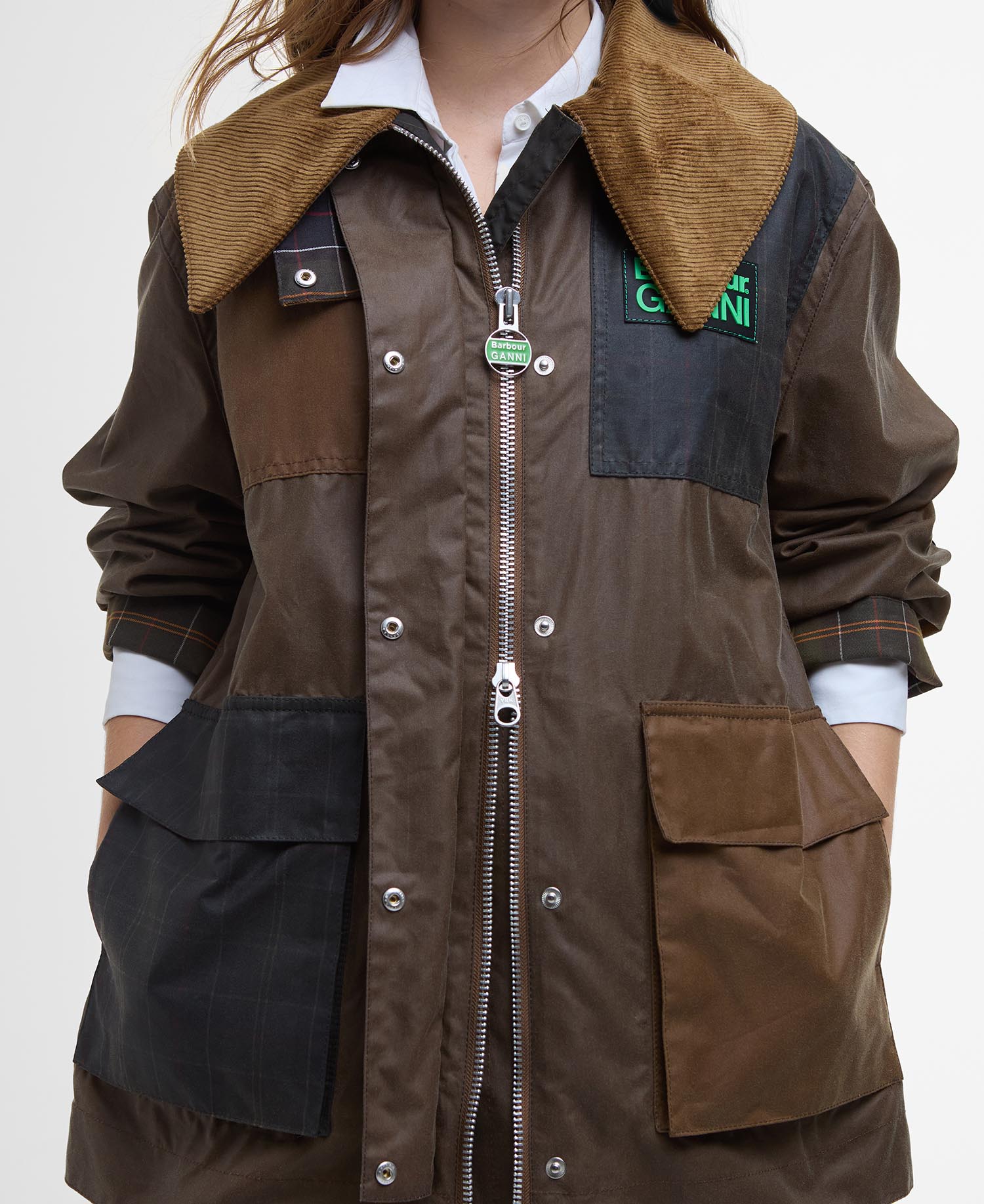 Barbour x GANNI Waxed Duffle Coat image number 5