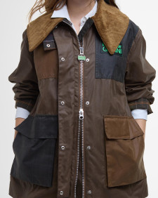 Cappotto Duffle cerato Barbour x GANNI 