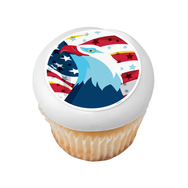 Patriotic Eagle PhotoCake® Edible Image®