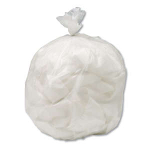 NSN8105015604934, AbilityOne®, SKILCRAFT LLDPE Liner, 13 gal Capacity, 24 in Wide, 30 in High, 0.7 Mils Thick, White