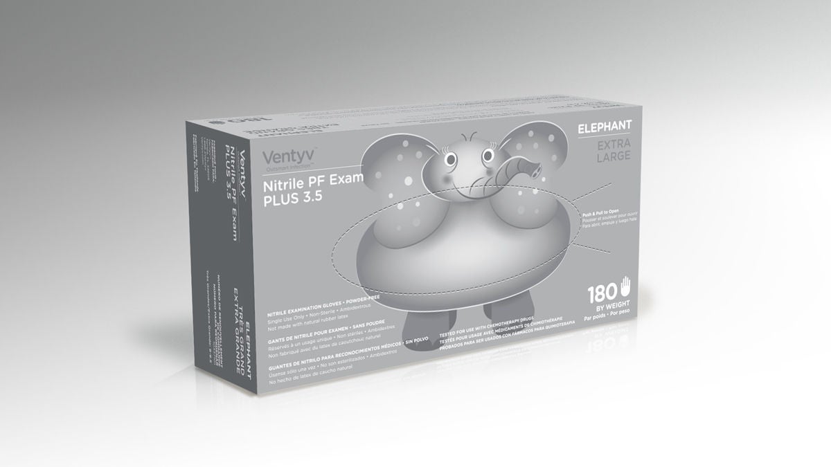 Ventyv GLOVE, EXAM NTRL XL N/S CHEMO (180/BX 10BX/CS)